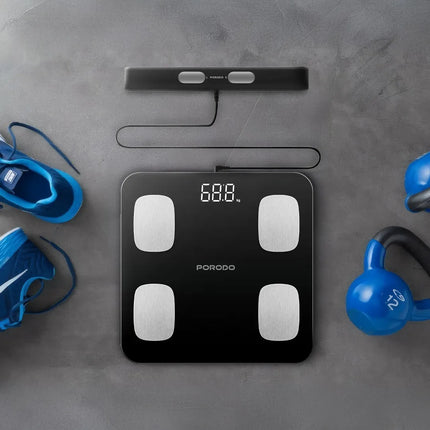 Porodo Lifestyle Precise Analysis Smart Scale - The Porodo Lifestyle Precise Analysis Smart Scale-Black is designed to give accurate body composition information