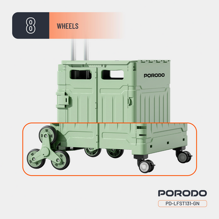 Porodo Lifestyle Collapsible Wagon Cart - This Porodo Lifestyle collapsible wagon cart is for maximum convenience and durability for transport