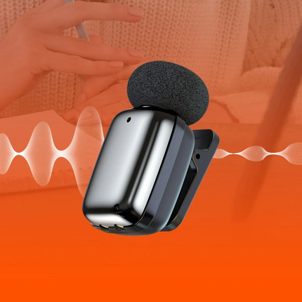 The Porodo Wireless Lavalier Microphones Lightning delivers one smooth audio experience for content creators and artists alike. The end case with its 