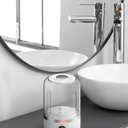 The Porodo Lifestyle Cordless Mini Washing Machine is incredibly small and efficient, designed for making quick laundry tasks very portable. With its 