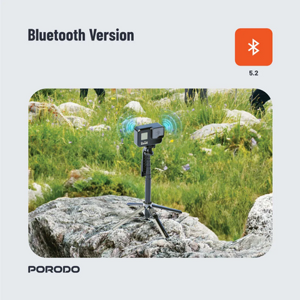 The Porodo Lighting Selfie Stick is a portable and versatile device designed to enhance your photography and videography experience. Through its seaml