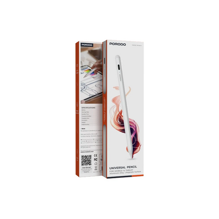 Explore the Porodo Universal Pencil, a versatile and precise tool designed to elevate your mobile and tablet experience. Crafted with an aluminum body