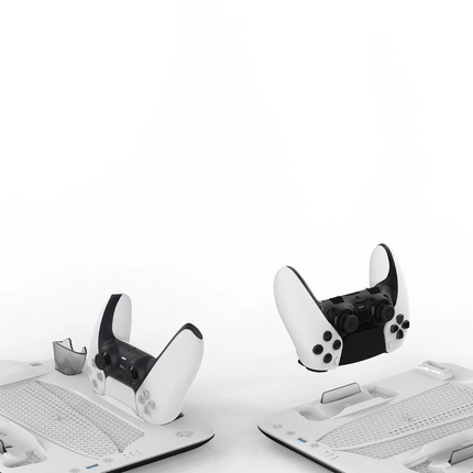 Keep your gaming area organized with the Porodo Gaming PS5 Slim Stand. This stand features a magnetic charger that powers up your PS5 Edge Controller 