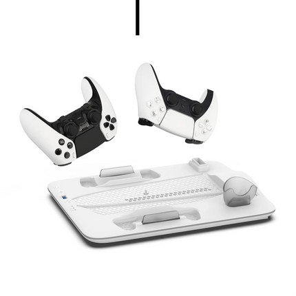 Keep your gaming area organized with the Porodo Gaming PS5 Slim Stand. This stand features a magnetic charger that powers up your PS5 Edge Controller 