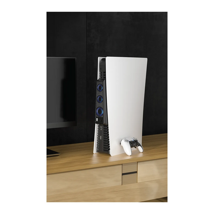 The PS5 cooling fan is specifically designed to prevent your console from overheating during long gaming sessions. In addition, this super magnificent