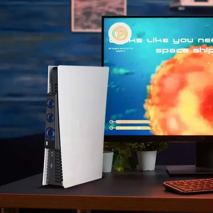 The PS5 cooling fan is specifically designed to prevent your console from overheating during long gaming sessions. In addition, this super magnificent