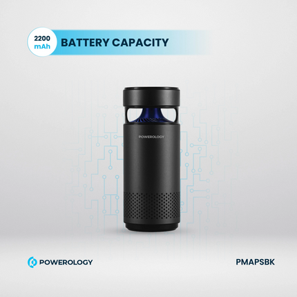 The Powerology Portable Air Purifier is efficiently designed to maintain clean air in any environment. For convenience, the air purifier is designed w