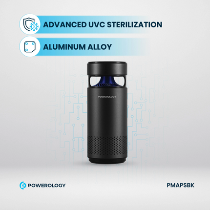 The Powerology Portable Air Purifier is efficiently designed to maintain clean air in any environment. For convenience, the air purifier is designed w
