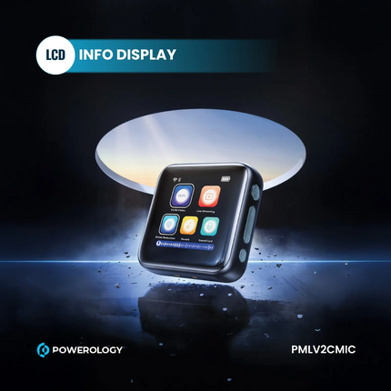 The Powerology Dual Microphone Professional Set represents a wireless high-grade audio solution with crystal-clear sound and smooth connectivity, spec