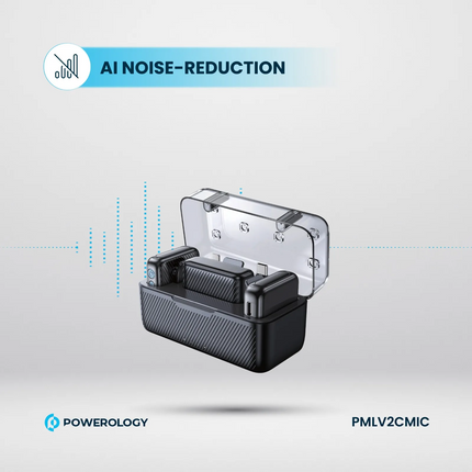 The Powerology Dual Microphone Professional Set represents a wireless high-grade audio solution with crystal-clear sound and smooth connectivity, spec