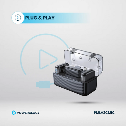 The Powerology Dual Microphone Professional Set represents a wireless high-grade audio solution with crystal-clear sound and smooth connectivity, spec