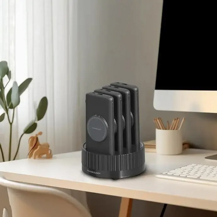If you feel the absence of a strong power bank on your desk, Powerology Terminal power bank is exactly what you need! This power bank consists of 4 un
