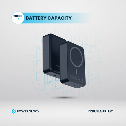 Here is the powerful and ultimate solution for your charging needs: Powerology 20000 mAh Magsafe power bank. You have a fast 20W PD (power delivery) t