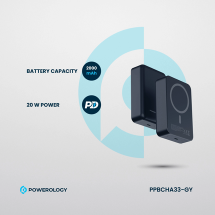 Here is the powerful and ultimate solution for your charging needs: Powerology 20000 mAh Magsafe power bank. You have a fast 20W PD (power delivery) t