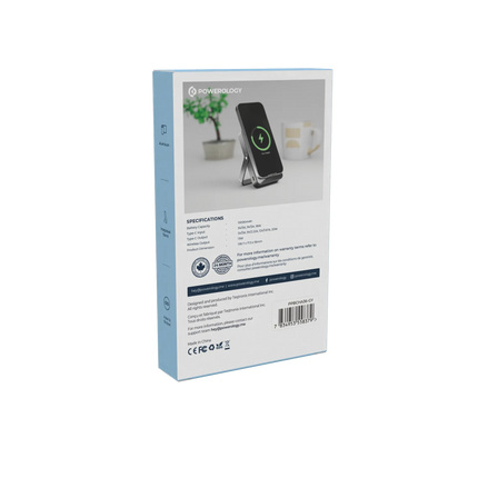 The Powerology 10000mAh MagSafe Power Glass Surface power bank is a powerful and stylish power charger designed for on-the-go users. This portable cha