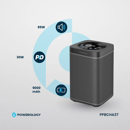 Isn’t it amazing to have a power station with a Hi-Fi sound system
at the same time? Powerology 90000mAh 300W Portable Generator combines with
Hi-Fi S
