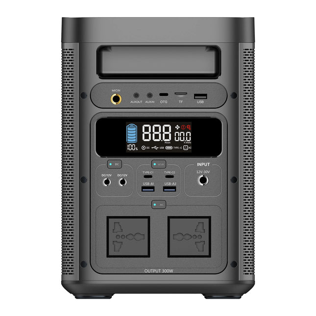 Powerology 300W Portable Generator Integrated Hi-Fi Sound System