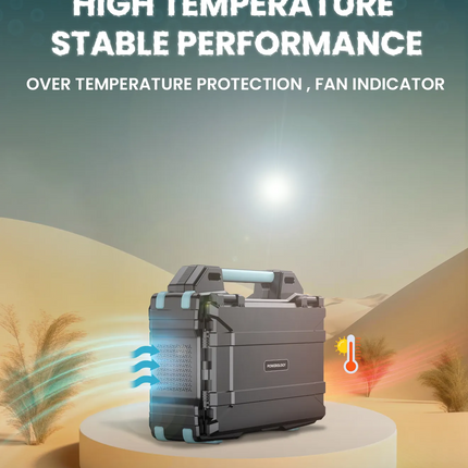 Start your adventures
and don’t be afraid of running out of battery! Powerology Portable Solar Power
Generator 284Wh 300W QC can support your gadgets 