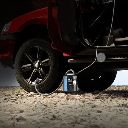 The Powerology 8800mAh Jump Start Air Compressor is a must-have for people who are always on the road. There may come a time when your engine needs a 