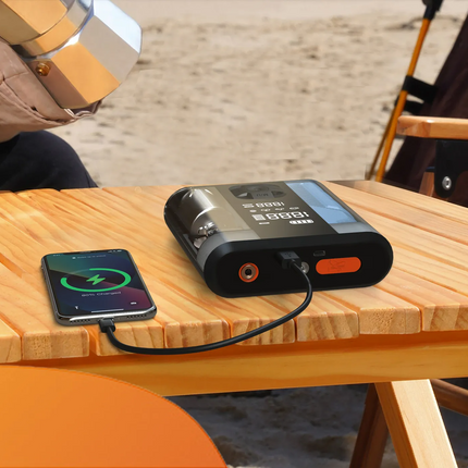 The Powerology 8800mAh Jump Start Air Compressor is a must-have for people who are always on the road. There may come a time when your engine needs a 