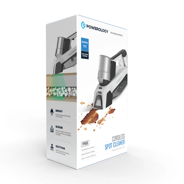 The Powerology Cordless Spot Cleaner is a new, versatile, and convenient machine for those looking for an easy way to clean their homes after dirt. Th