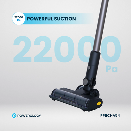 The Powerology Cordless Vacuum with Auto-Disposal Charging is a new definition of cleaning convenience. An integrated, robust 400W BLDC motor has an i