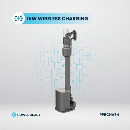 The Powerology Cordless Vacuum with Auto-Disposal Charging is a new definition of cleaning convenience. An integrated, robust 400W BLDC motor has an i