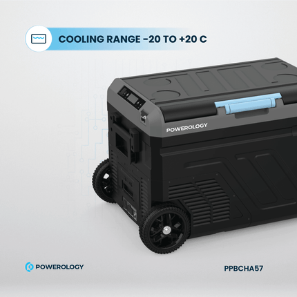 Powerology Dual Compartment Smart Fridge And Freezer 40L - Clix
