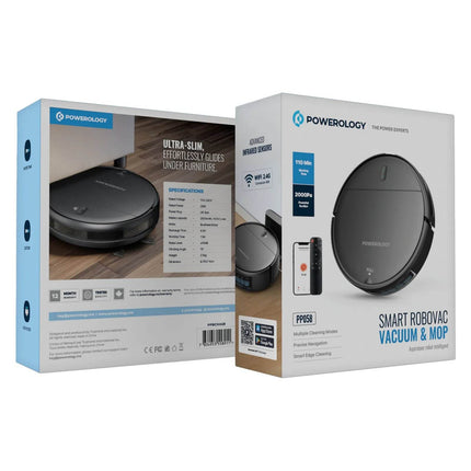 Powerology Smart Robovac Vacuum & Mop - Clix