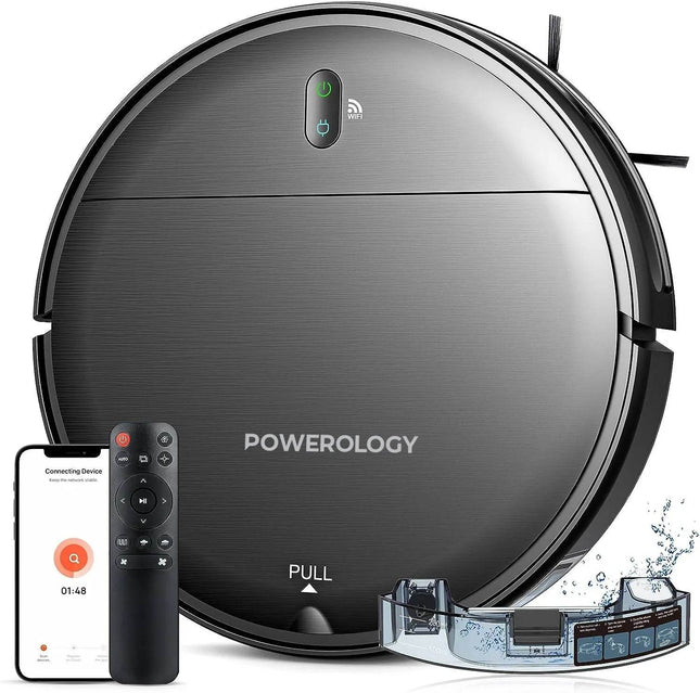 Powerology Smart Robovac Vacuum & Mop - Clix