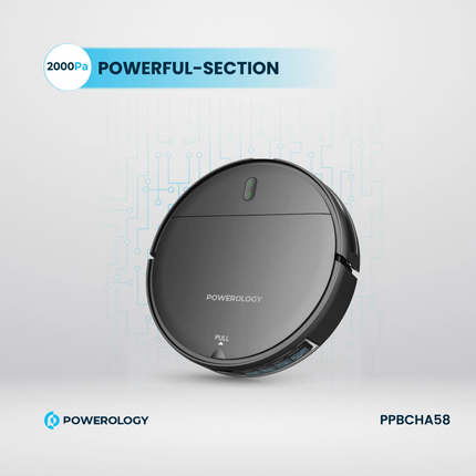 Introducing the Powerology Smart Robovac Vacuum &amp; Mop, the intelligent cleaning solution that automates and powers house cleaning. This highly eff
