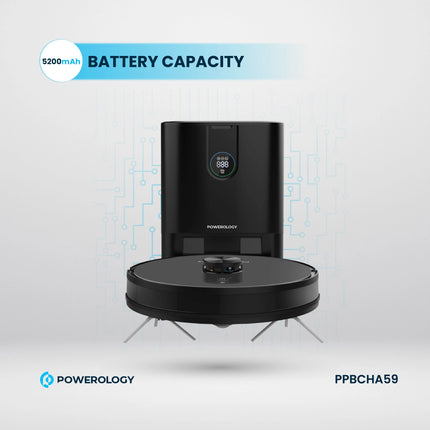 Powerology Smart Station Robot Vacuum & Mop