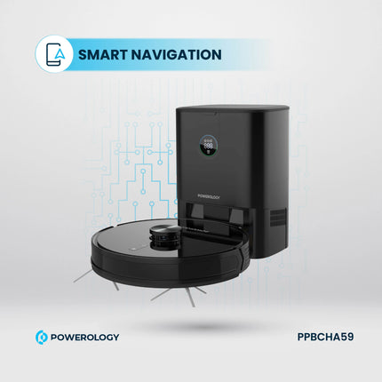 Powerology Smart Station Robot Vacuum & Mop