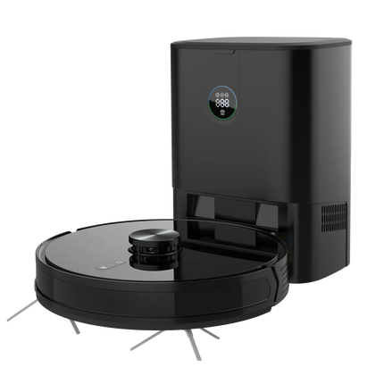 The Powerology Smart Station Robot Vacuum &amp; Mop combines advanced technology with solid cleaning for hands-free cleaning. The high-capacity 5200mA