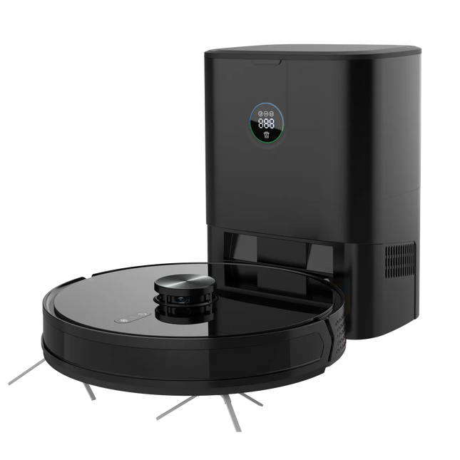 The Powerology Smart Station Robot Vacuum &amp; Mop combines advanced technology with solid cleaning for hands-free cleaning. The high-capacity 5200mA