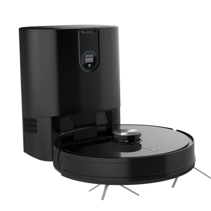 The Powerology Smart Station Robot Vacuum &amp; Mop combines advanced technology with solid cleaning for hands-free cleaning. The high-capacity 5200mA