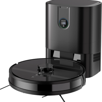 The Powerology Smart Station Robot Vacuum &amp; Mop combines advanced technology with solid cleaning for hands-free cleaning. The high-capacity 5200mA