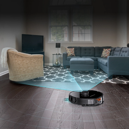 The Powerology Smart Station Robot Vacuum &amp; Mop combines advanced technology with solid cleaning for hands-free cleaning. The high-capacity 5200mA