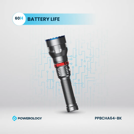 Powerology 4000mAh LED Flashlight is a product engineered for end users who work with lighting and do not need to worry about deteriorating performanc