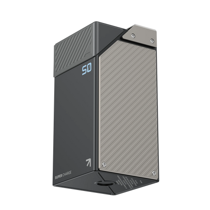 Powerology 50000mAh Power Bank 65W is a powerhouse that keeps all devices charged and ready anywhere. The massive capacity of 185Wh, coupled with adva
