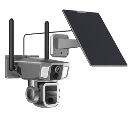 Powerology 4G/WiFi 360° Dual Lens Outdoor Camera - Clix