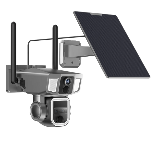 Powerology 4G/WiFi 360° Dual Lens Outdoor Camera