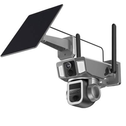 Powerology 4G/WiFi 360° Dual Lens Outdoor Camera - Clix