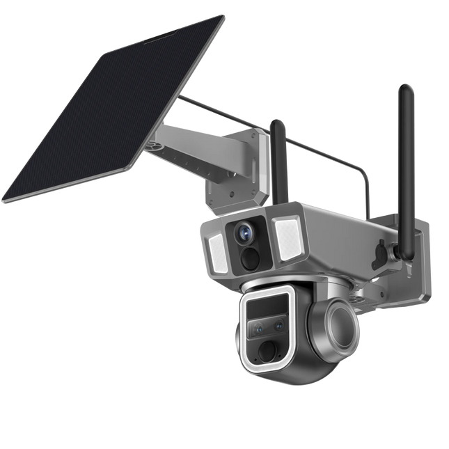 Powerology 4G/WiFi 360° Dual Lens Outdoor Camera