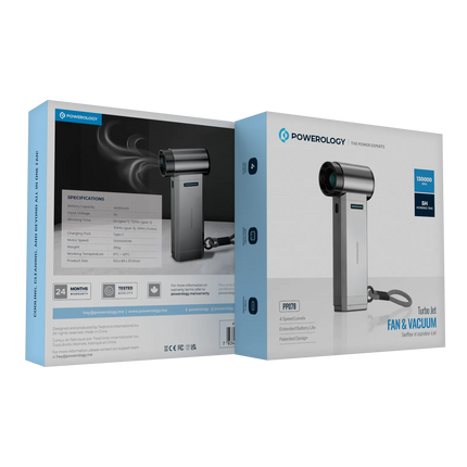 The Powerology Turbo Jet Fan &amp; Vacuum - Silver comes from Powerology and is an amazing cleaning tool designed for maximum efficiency and comfort. 