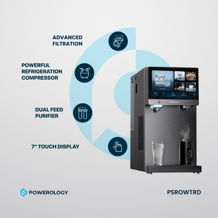 The Powerology 4-Stage Reverse Osmosis Water Purifier Dispenser is the ultimate option a user can go for pure and safe water. It works with a rated vo