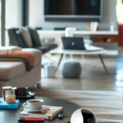 The Powerology Indoor PTZ Smart Camera is a perfect choice to secure your home. This camera delivers crystal clear images with full HD resolution of 2