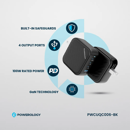 The powerology triple power delivery world travel kit charger makes the charging process as easy as it is possible for you. It achieves high power out