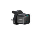 Powereology 20W Single USB-C PD Charger – Black (UK Plug)