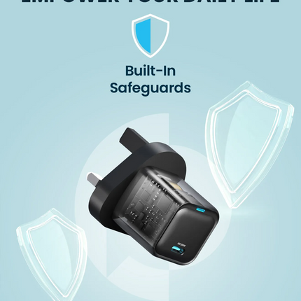 Powerology Ultra-Compact GaN Charger is an advanced charging solution with GaN Technology and USB Type-C Fast Charging. Its rapid charging feature all